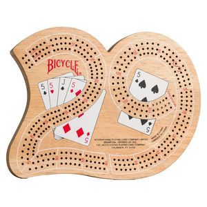 Bicycle Large 29 Wood Cribbage Board